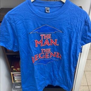 The Man ⬆️ the Legend ⬇️ Blue Graphic T-Shirt